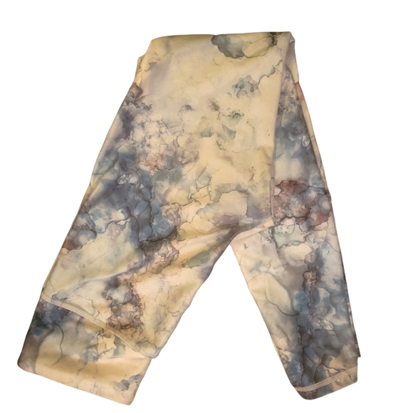 Unique Multi-Colored Tye Dye Effect Work Out Yoga Leggings Tights Size Small - Picture 3 of 4